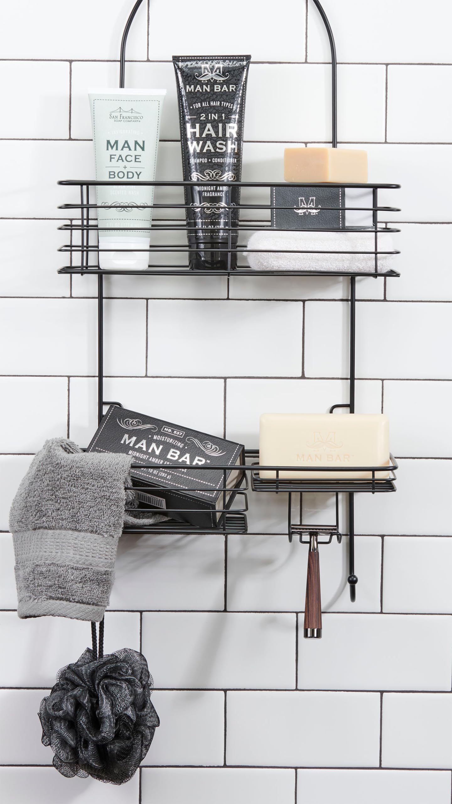 San Francisco Soap Company Man Bar 2 IN 1 Hair Wash MIDNIGHT AMBER - Where Lather meets Luxury