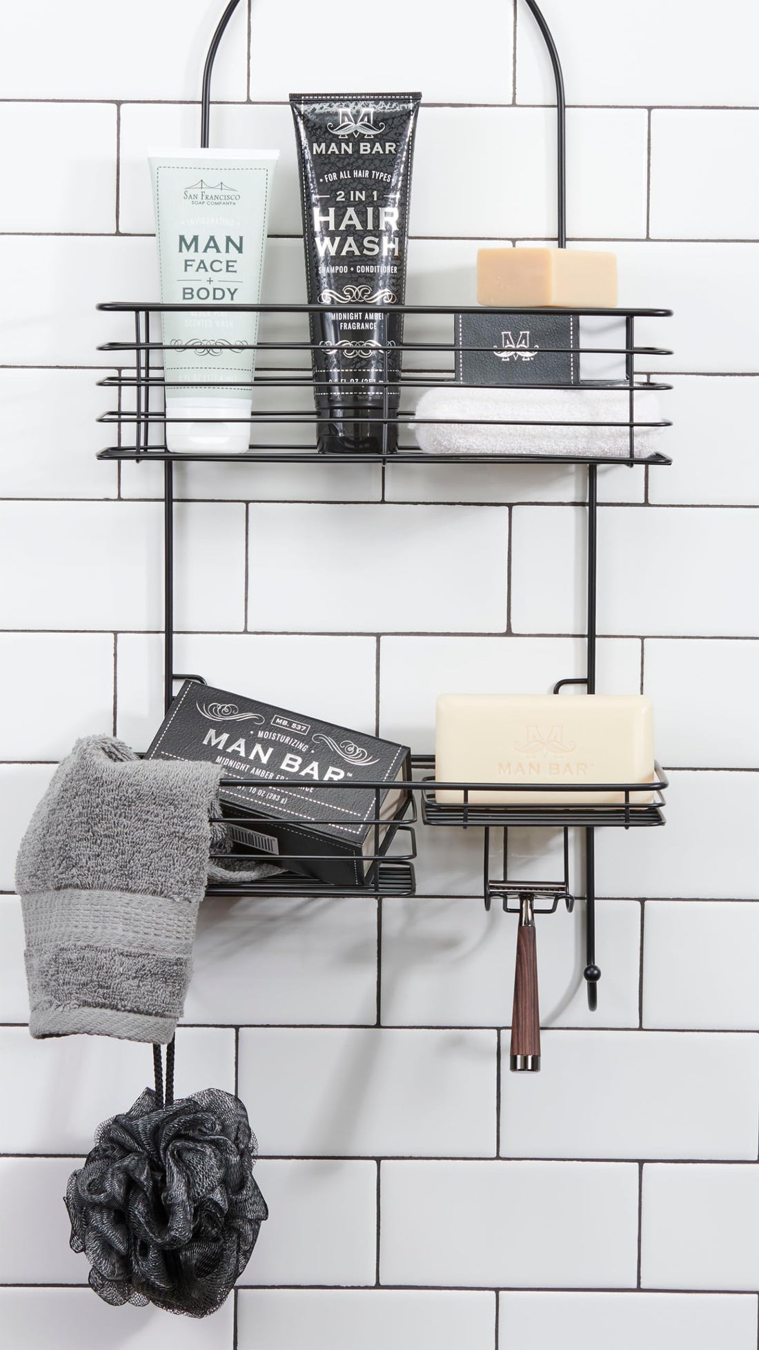 San Francisco Soap Company Man Bar 2 IN 1 Hair Wash MIDNIGHT AMBER - Where Lather meets Luxury