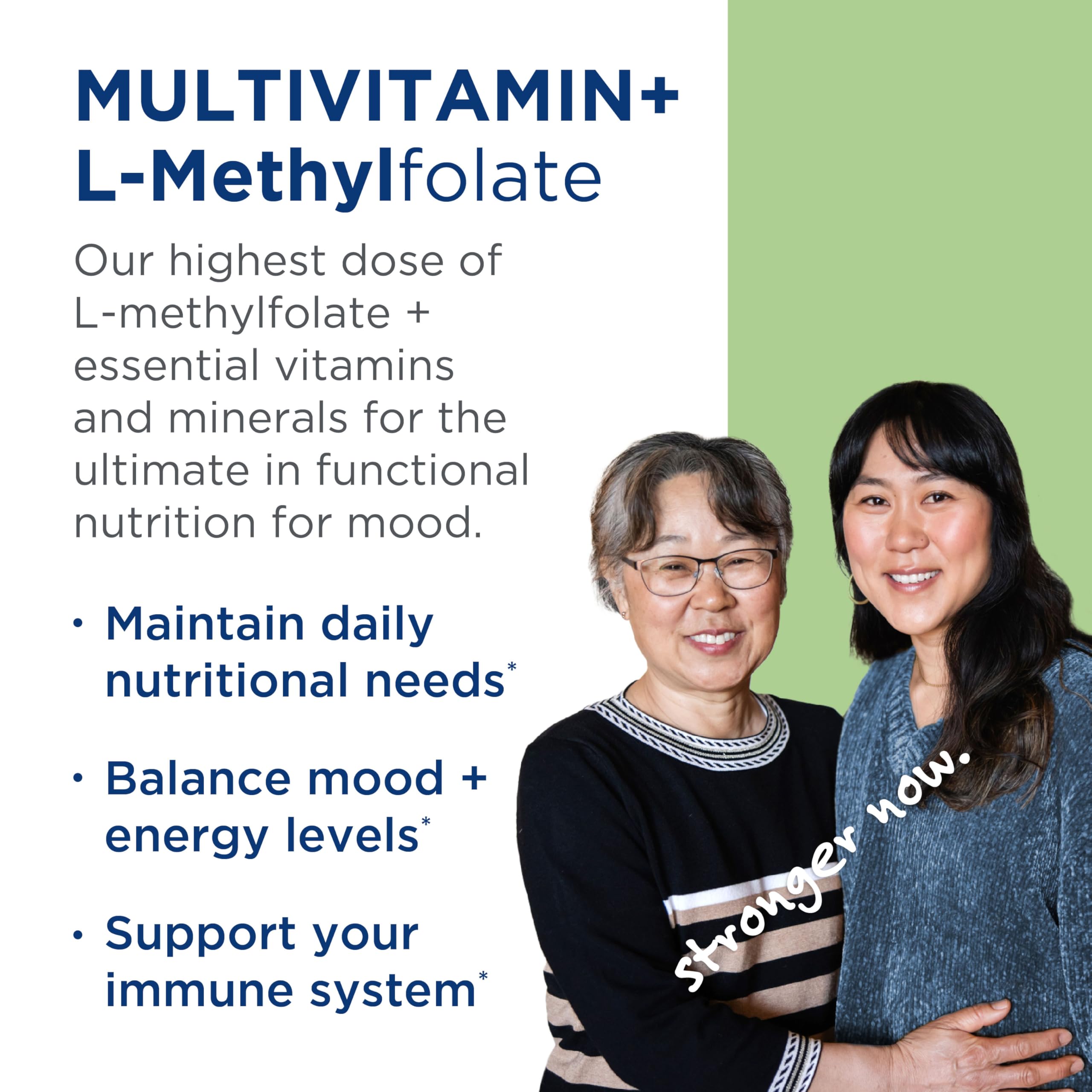 MethylPro Multivitamin + L-Methyfolate 15mg - One Daily Multivitamin + L-Methylfolate Supplement for Brain Health + Energy Support - with Vitamin D3, C & B Complex + More (30 Capsules)