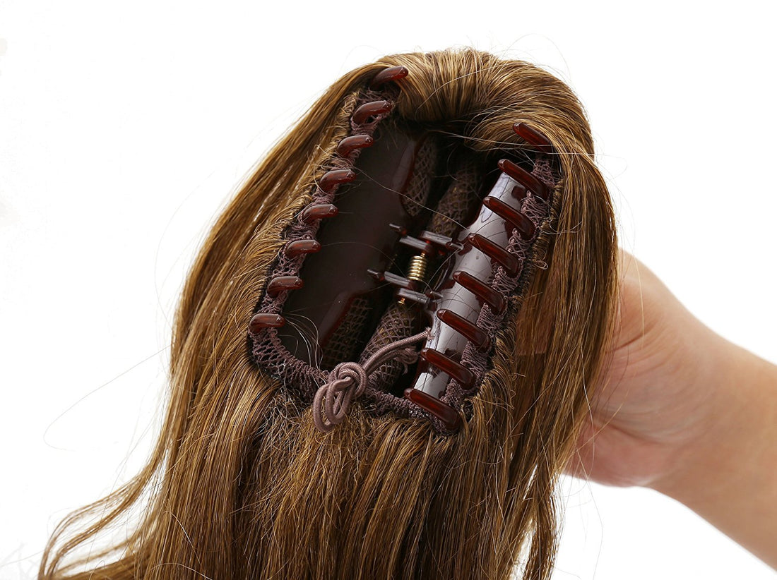 OneDor® 20 Curly Synthetic Clip In Claw Drawstring Ponytail Hair Extension Synthetic Hairpiece 190g with a jaw/claw clip (24H613)