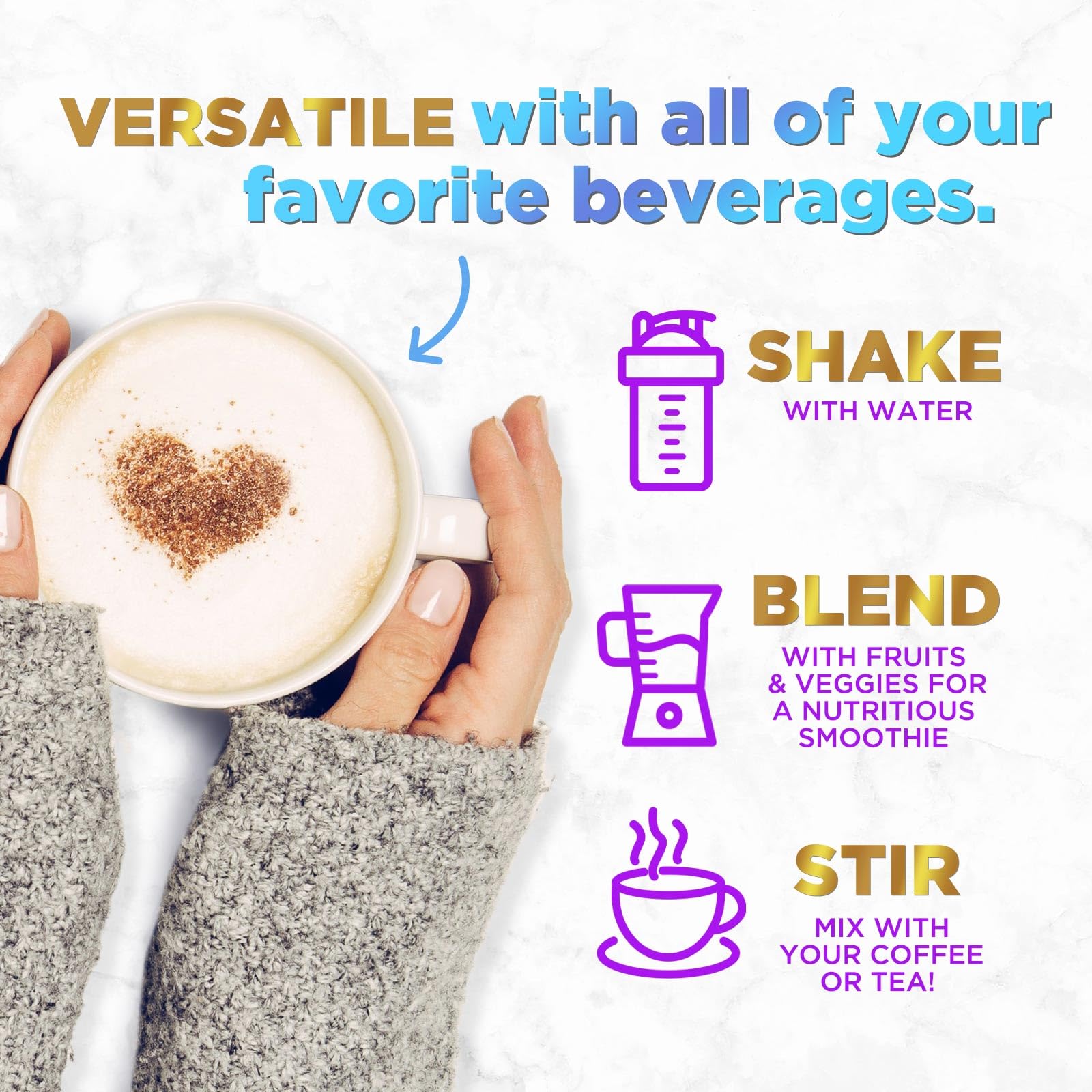 Hello Lovely! Collagen Peptides Powder - Unflavored Grass Fed Collagen Powder Type I & III Collagen Supplements with Hyaluronic Acid & Biotin - Hair, Nail, Skin, Bones & Joint Support - 28 Servings