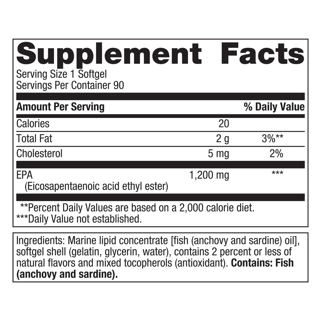 Metagenics OmegaGenics Fish Oil EPA 1200 mg - Omega-3 Fish Oil Supplement - for Heart Health & Immune System Health* - EPA Fish Oil Supplement - 90 Softgels