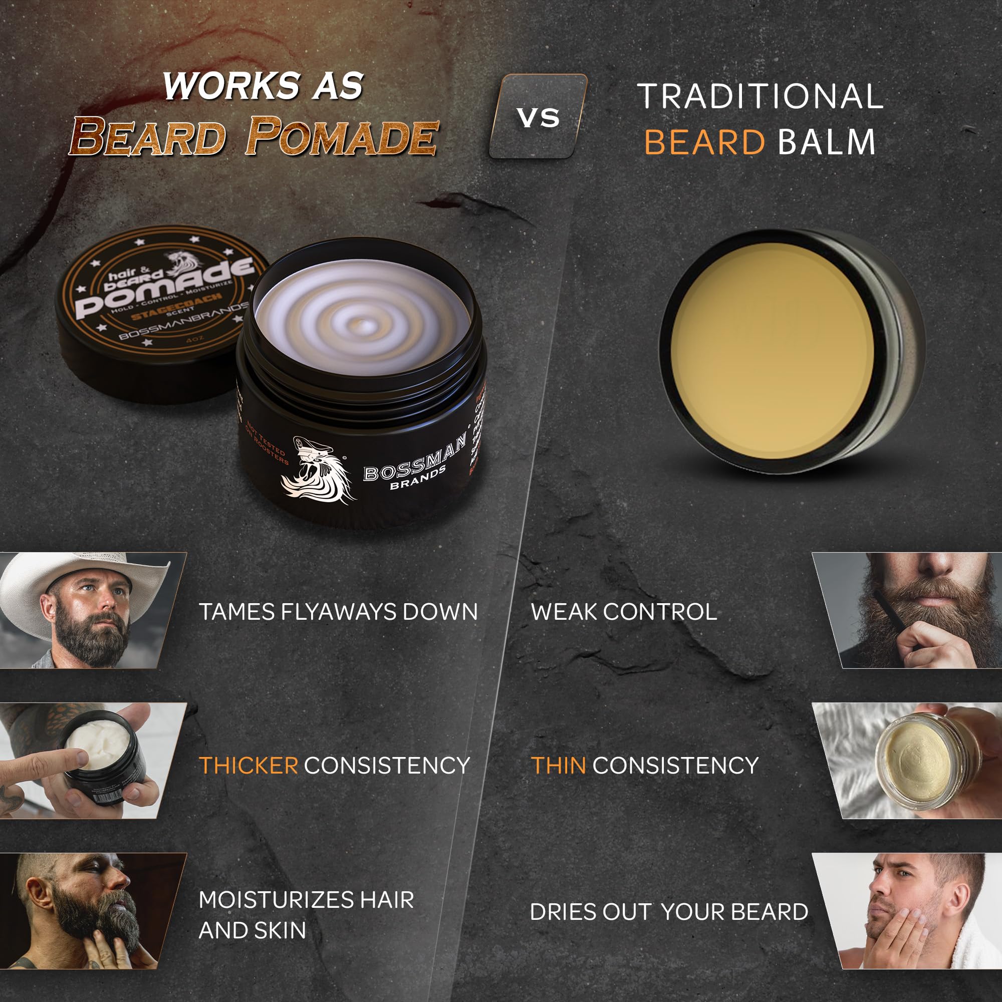 Bossman Beard Pomade- Stagecoach Scent