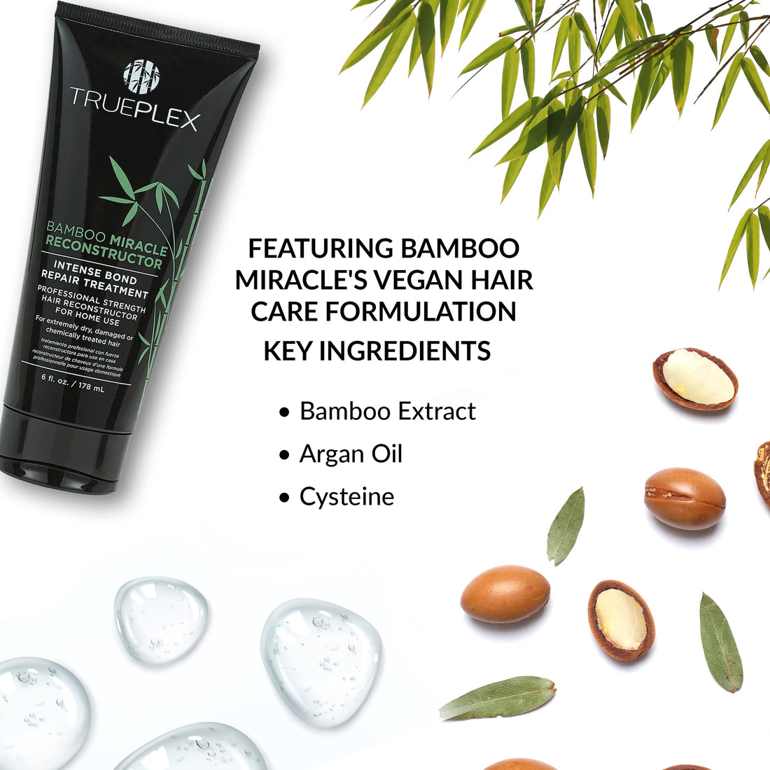 Trueplex Bamboo Miracle Reconstructor 6oz/178ml, Clear