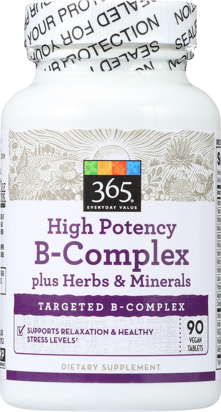 365 Everyday Value, High Potency B-Complex, 90 ct