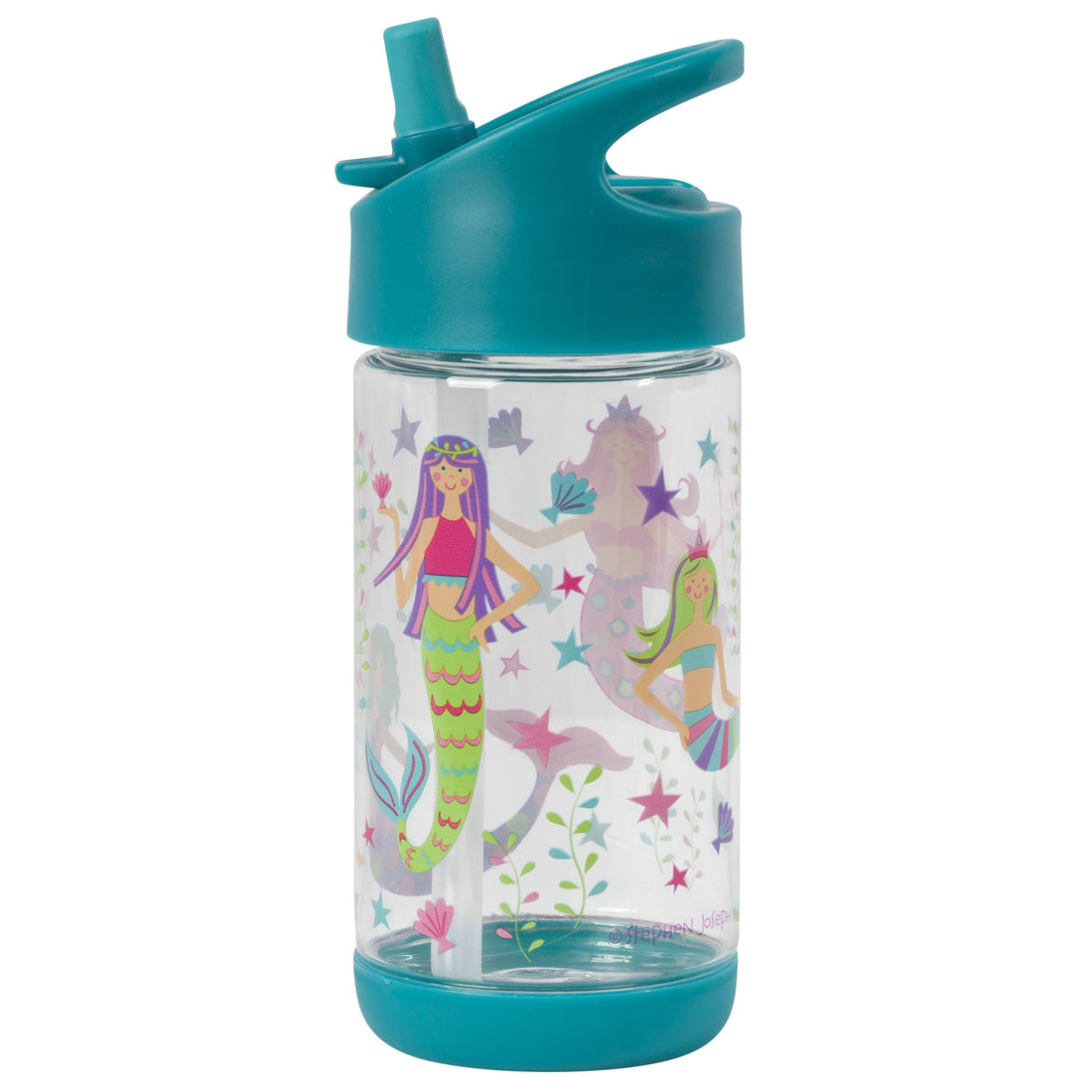 Stephen Joseph Flip Top, Mermaid Water Bottle, 1 Count (Pack of 1)