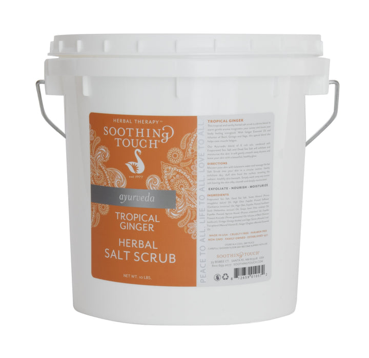 Soothing Touch Herbal Salt Scrub, Tropical Ginger, 10 Pound