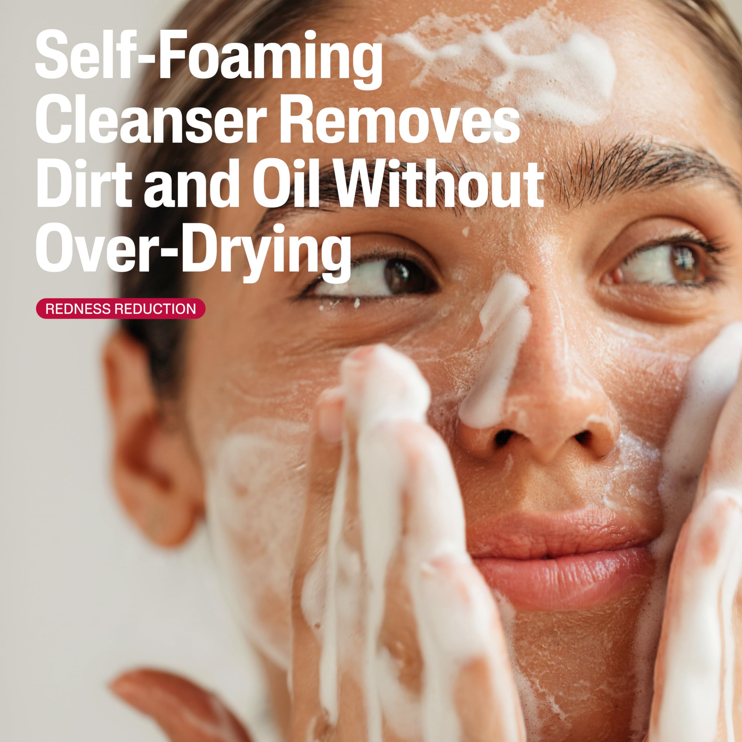 Cetaphil Redness Relieving Foaming Face Wash For Sensitive Skin, 8 Fl Oz, Gently Cleanses & Calms Sensitive Skin Without Over Drying, (Packaging May Vary)