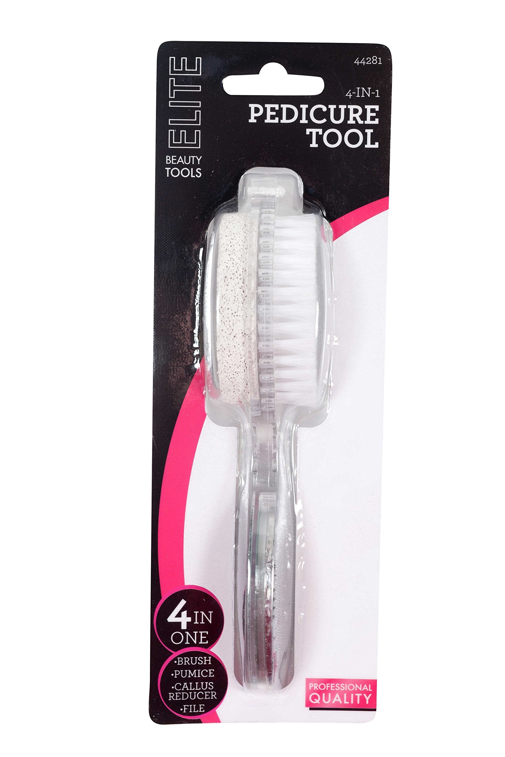 4-in-One Pedicure Tool: Brush Stone File