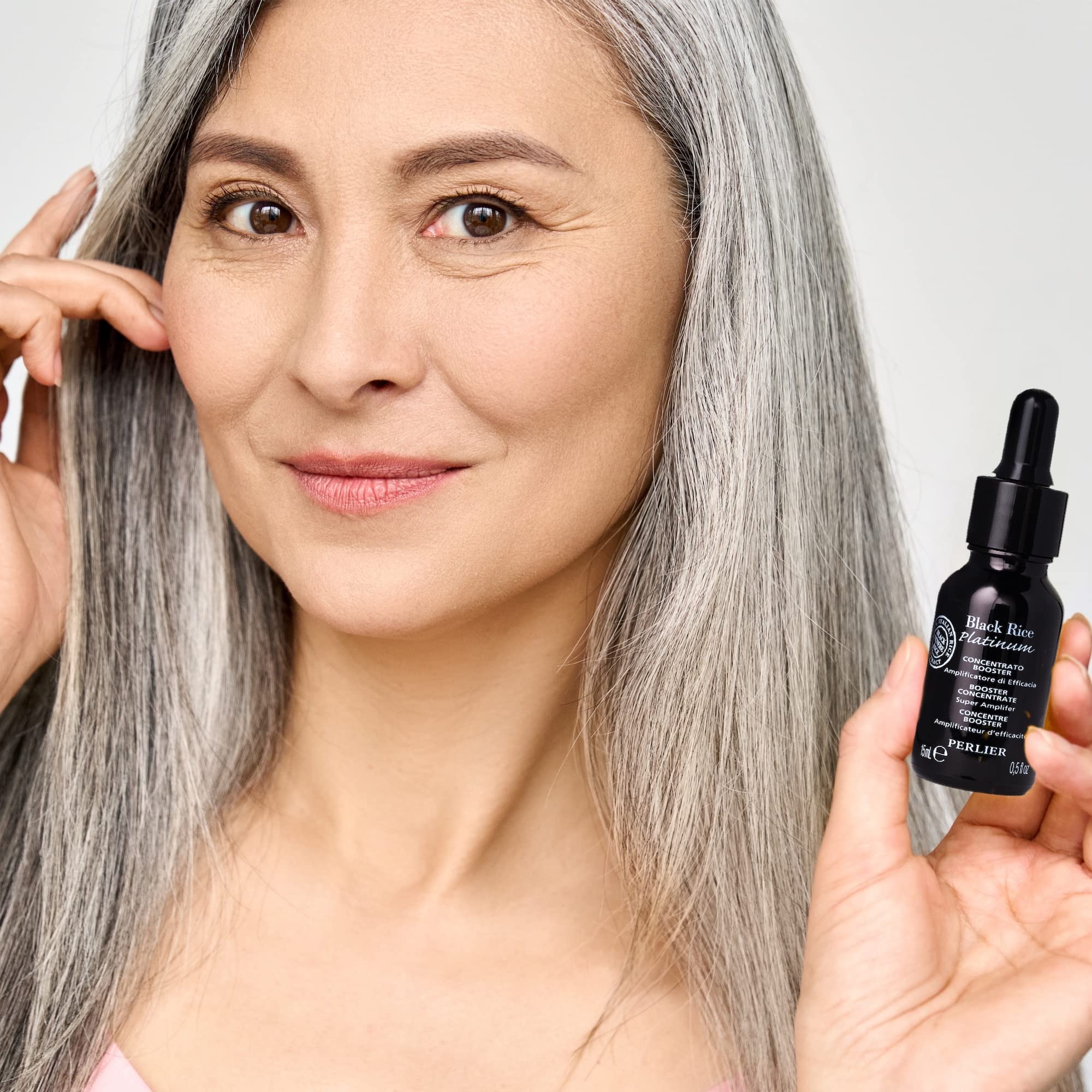 Perlier Black Rice Platinum Ultra-booster Face Serum Concentrate .5 Fl Oz.