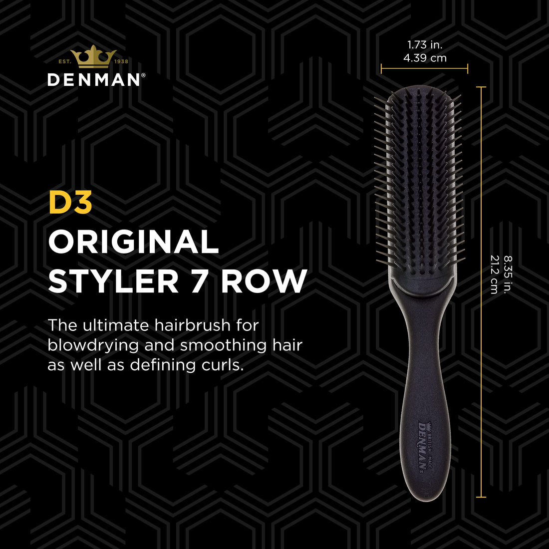 Denman Monsieur Brush, 7 Row