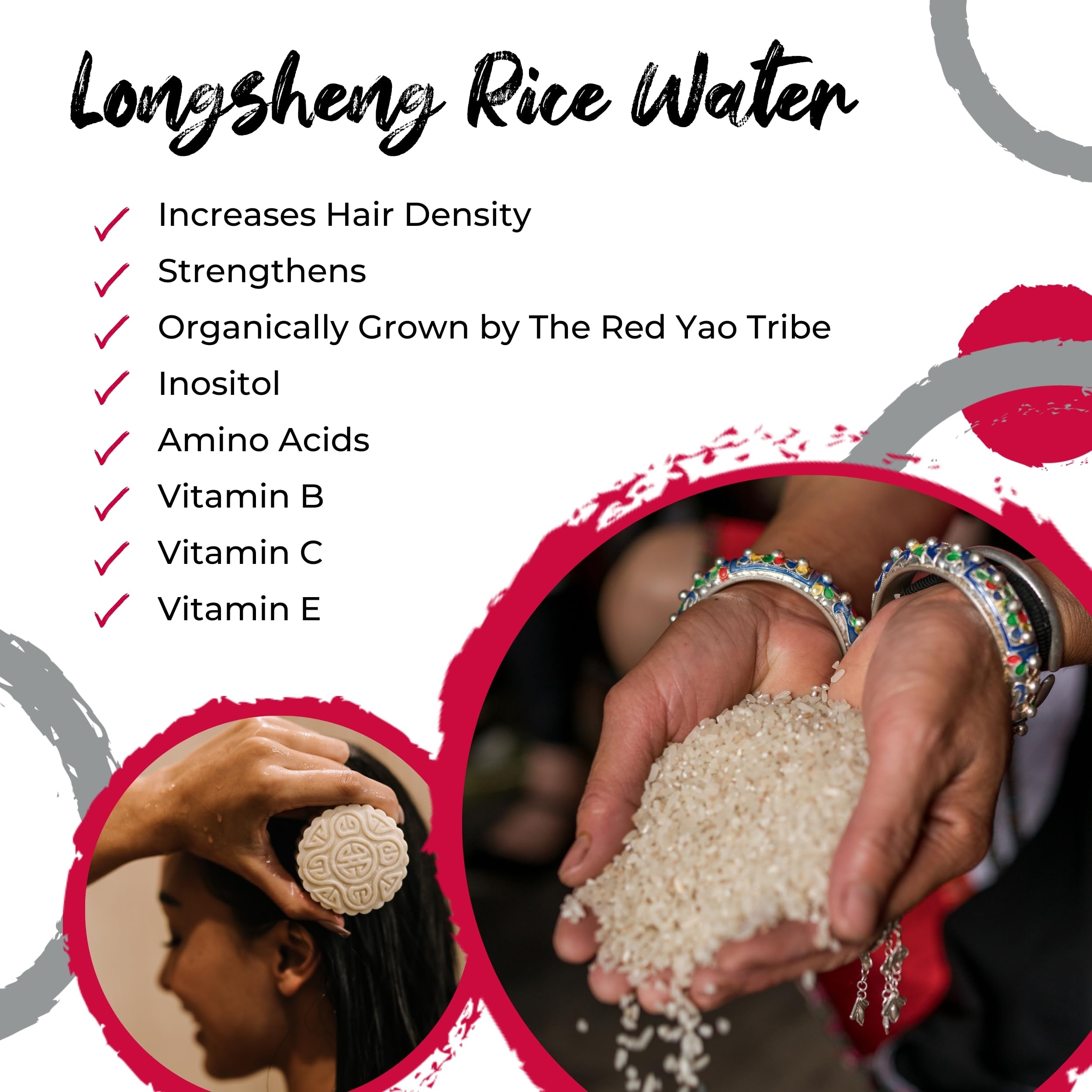 VIORI Native Essence Shampoo and Conditioner Bar Set and Bamboo Holder - Made with Rice Water for Hair Growth - Handcrafted Sulfate Free Shampoo and Conditioner