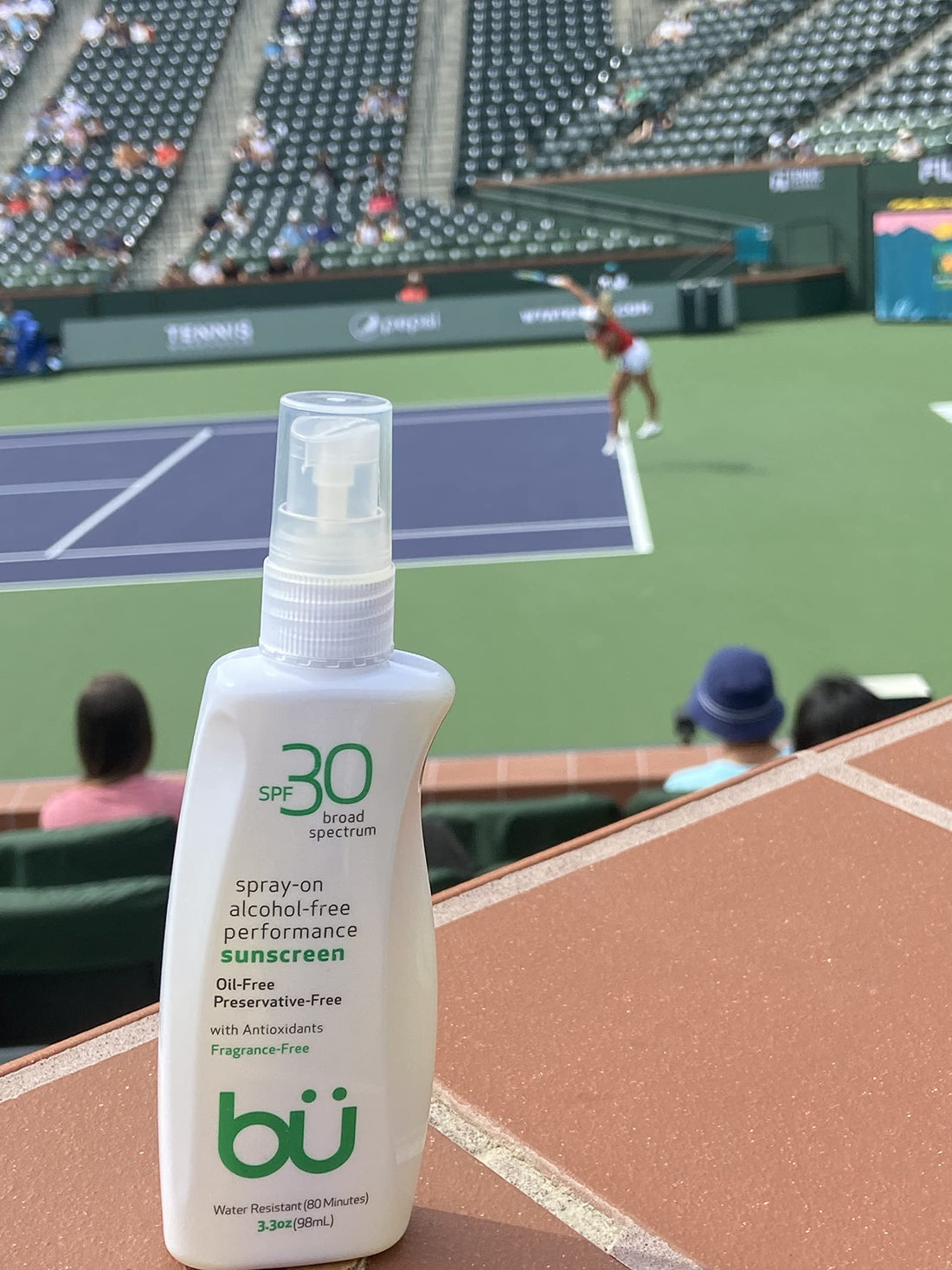 Bu SPF 30 Ultrafine WOWmist Sunscreen Spray - Clear, Non Greasy, Non Toxic, Non Comedogenic. Sweat & Water-Resistant. Travel, Sport, Sensitive Skin (Fragrance-Free, 3.3 oz)