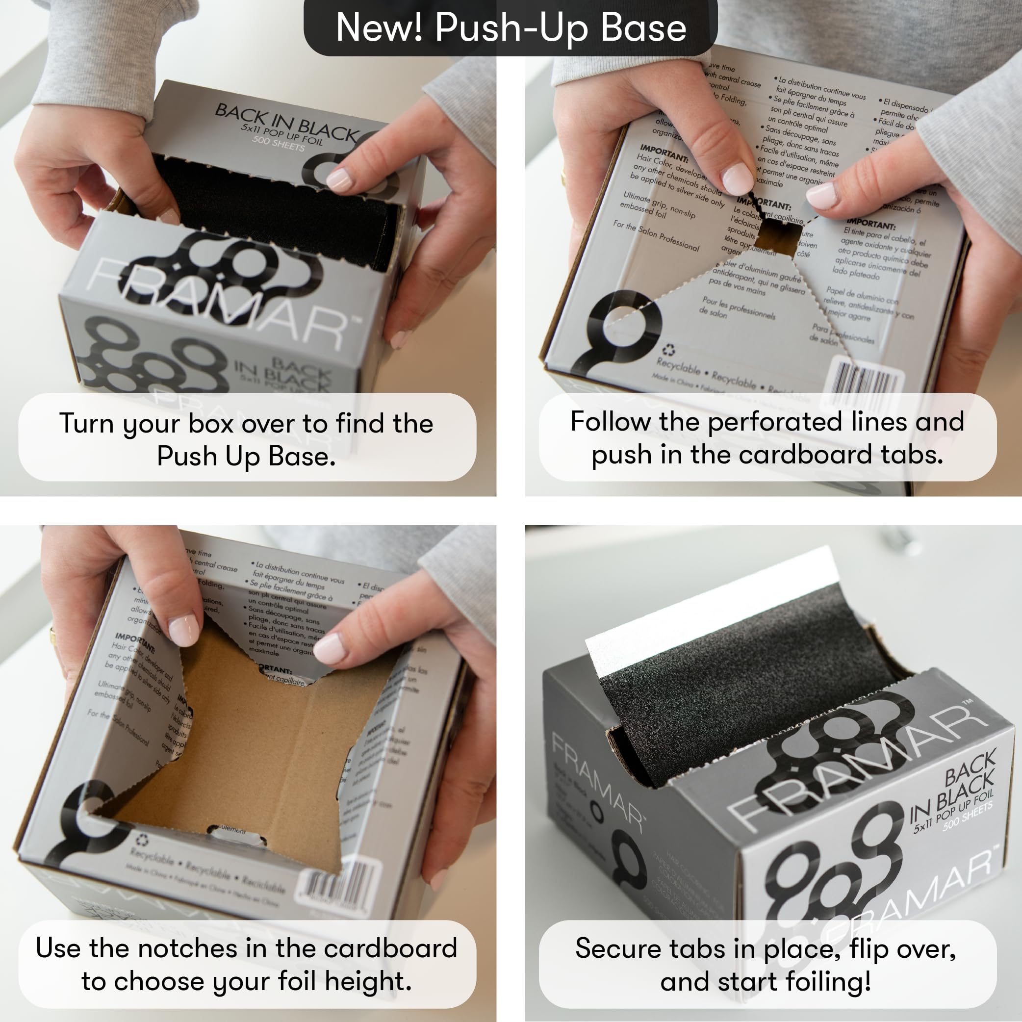 Framar Framar Back In Black Pop Up Foil - 500 Sheets
