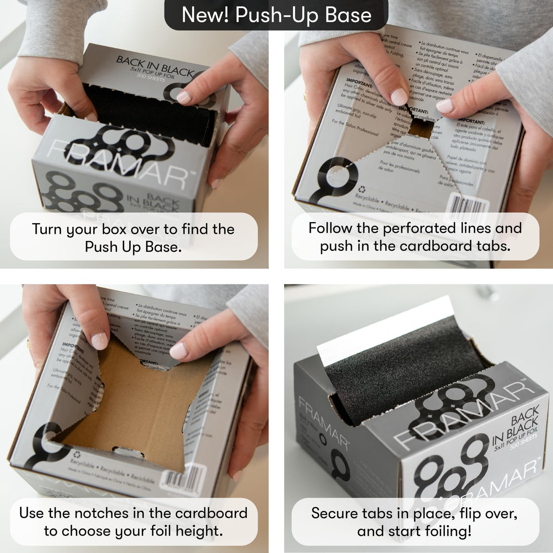 Framar Framar Back In Black Pop Up Foil - 500 Sheets