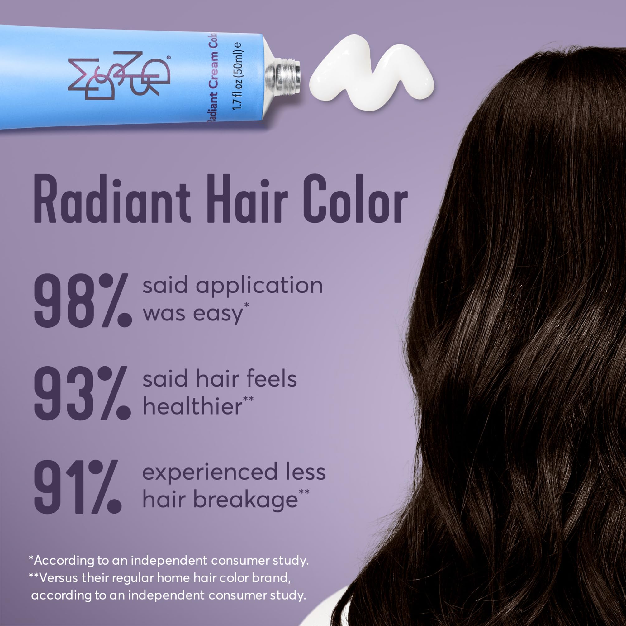 Madison Reed Radiant Hair Color Kit, Darkest Ash Brown for 100% Gray Coverage, Ammonia-Free, 4NA Messina Brown, Permanent Hair Dye, Pack of 1