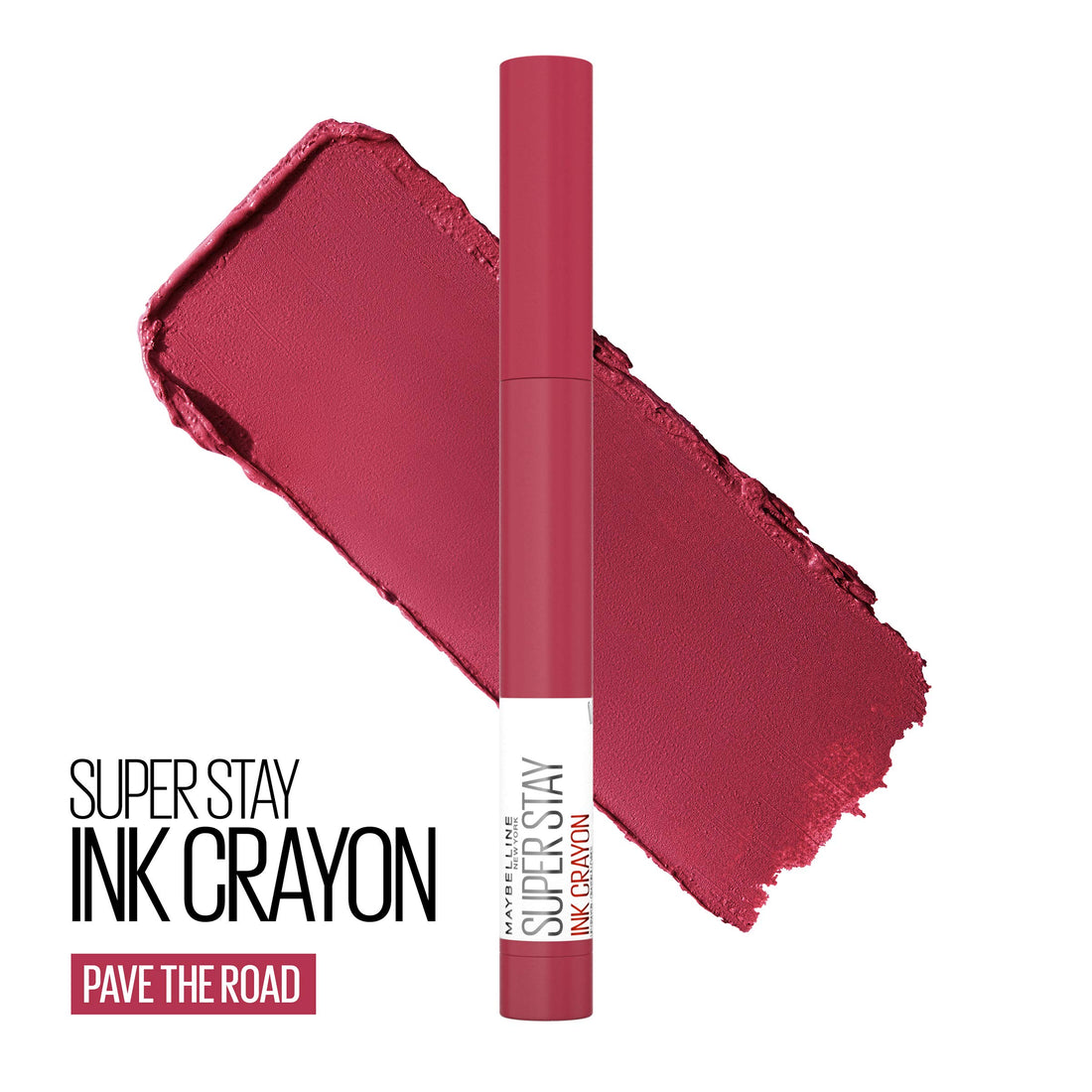 Maybelline New York Maybelline Super Stay Ink Crayon Matte Longwear Lipstick Makeup, Pave The Road, 0.04 Ounce ., 130 Pave The Road, 0.04 ounces (Pack of 2)