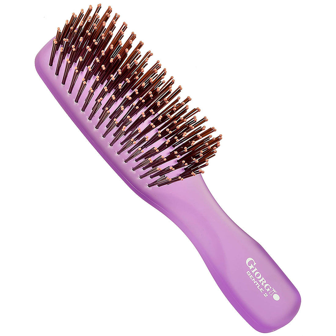 Purple : Giorgio Neon 2 Hair Brush, Purple, Small