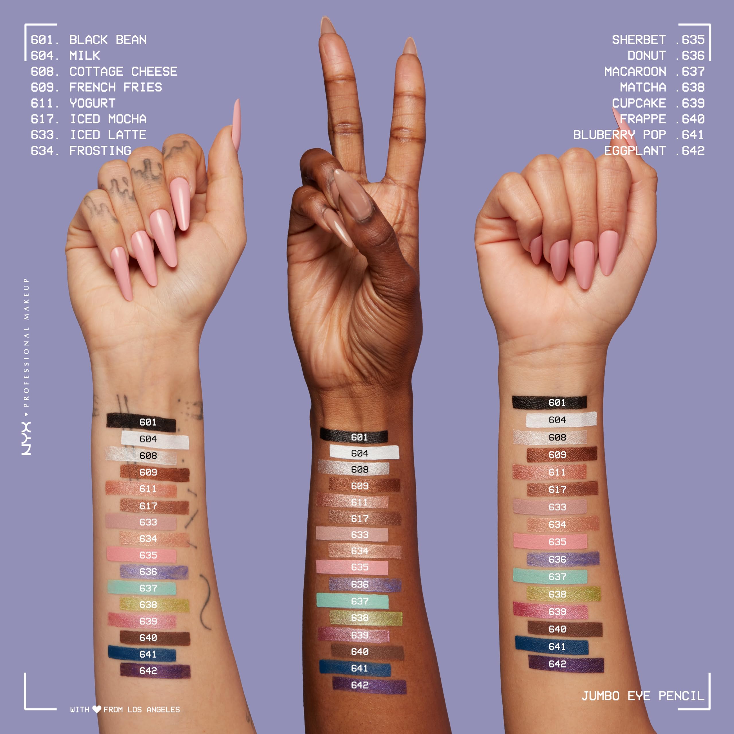 NYX PROFESSIONAL MAKEUP Jumbo Eye Pencil, Eyeshadow & Eyeliner Pencil - Eggplant (Violet)