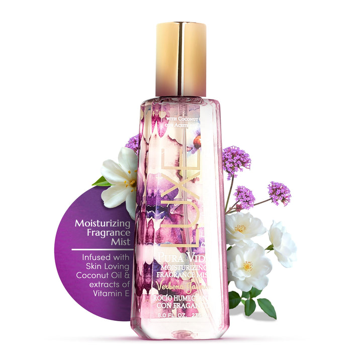 Luxe Perfumery PURA Vida Moisturizing Fragrance Mist Verbena Jasmine, 236 mL