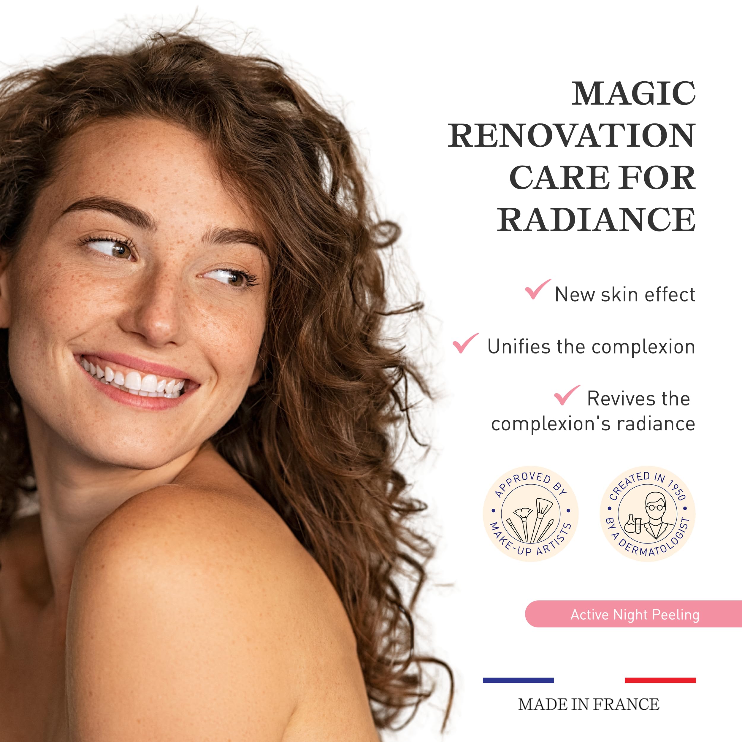 Embryolisse Active Night Peeling Treatment. Ultra Gentle Night Exfoliating Cream with Shea Butter for Radiant Skin. Leaves the Face Softer, Rejuvenated & More Radiant. 1.35 Fl Oz