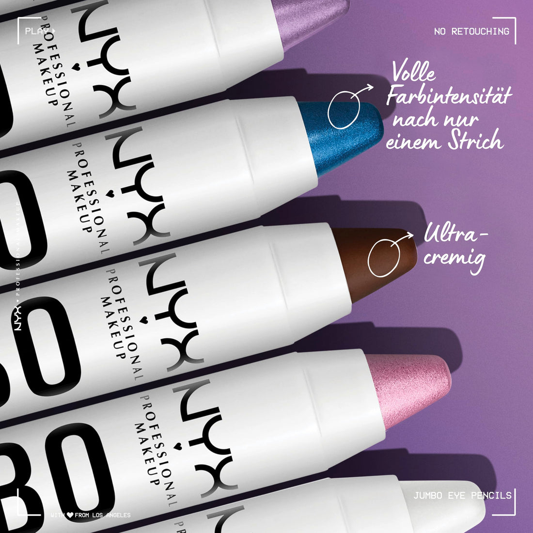 NYX PROFESSIONAL MAKEUP Jumbo Eye Pencil, Eyeshadow & Eyeliner Pencil - Eggplant (Violet)