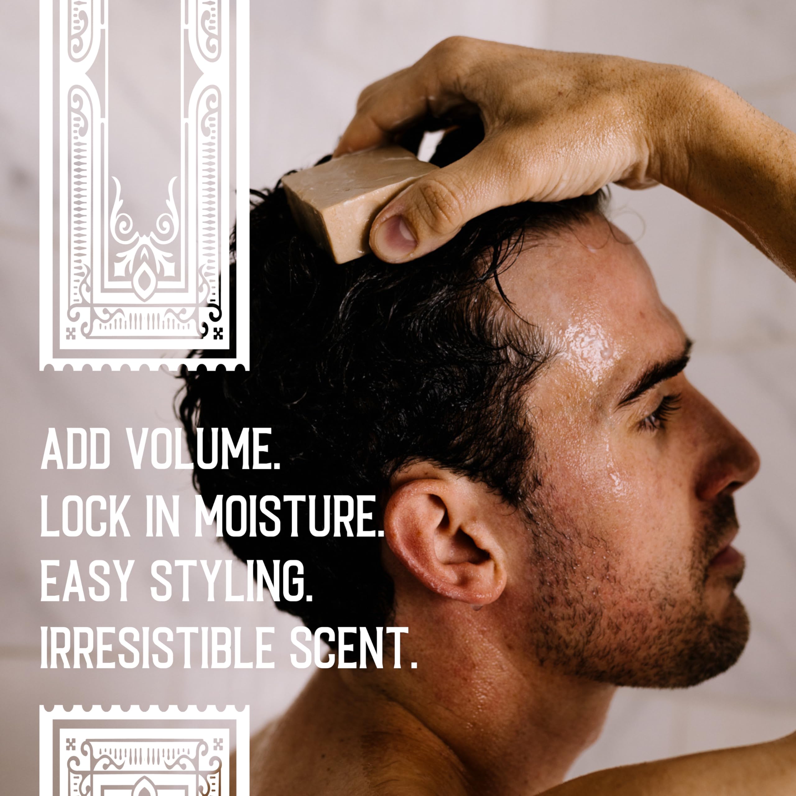 Hamish & Co. Conditioner Bar - Aged Sandalwood - Conditioner for Men - Handcrafted with Scottish Islay and Whiskey Infused - Made from Natural Ingredients - Sulfate, Paraben, Cruelty, and Plastic-Free