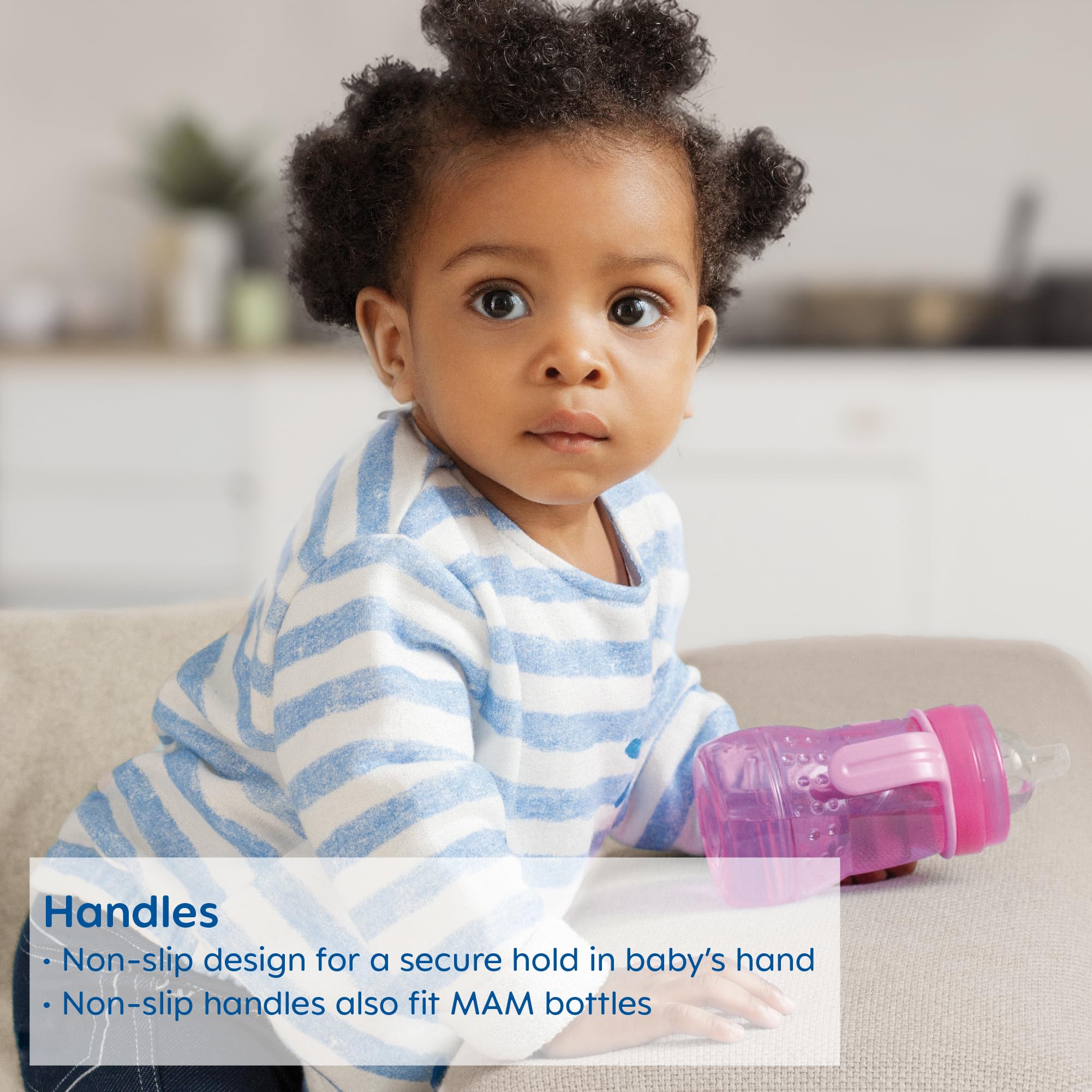 MAM Trainer Sippy Cup for Toddlers 1-3, 8 oz. Transition Drinking Cup with Extra-Soft Spout, Spill-Free Nipple, and Non-Slip Handles, for Boys 4+ Months, 1 Count