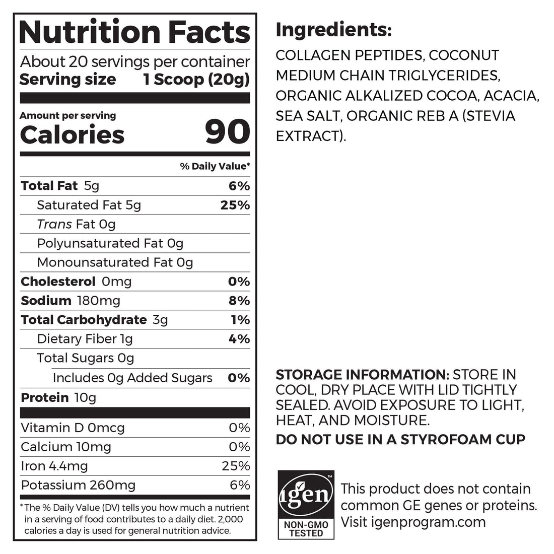 Orgain Keto Collagen Protein Powder, Chocolate - 10g Grass Fed Hydrolyzed Collagen Peptides for Women & Men, Type I & III, 5g MCT Oil - Hair, Skin, Nail, & Joint Support, Non-GMO, Gluten Free - 0.88lb