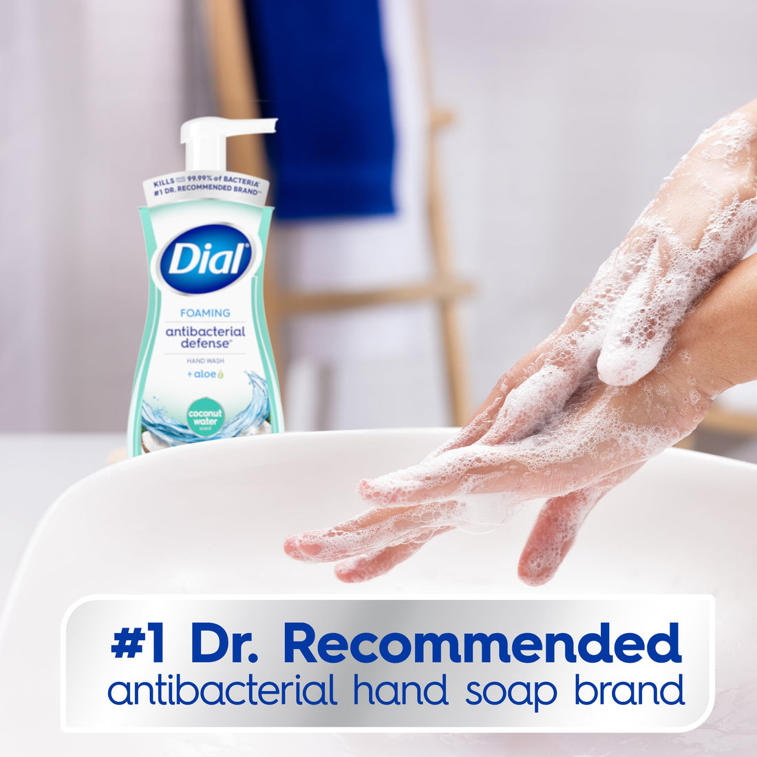 Dial Complete Foaming Antibacterial Hand Wash, Coconut Water, 7.5 Ounce by Dial