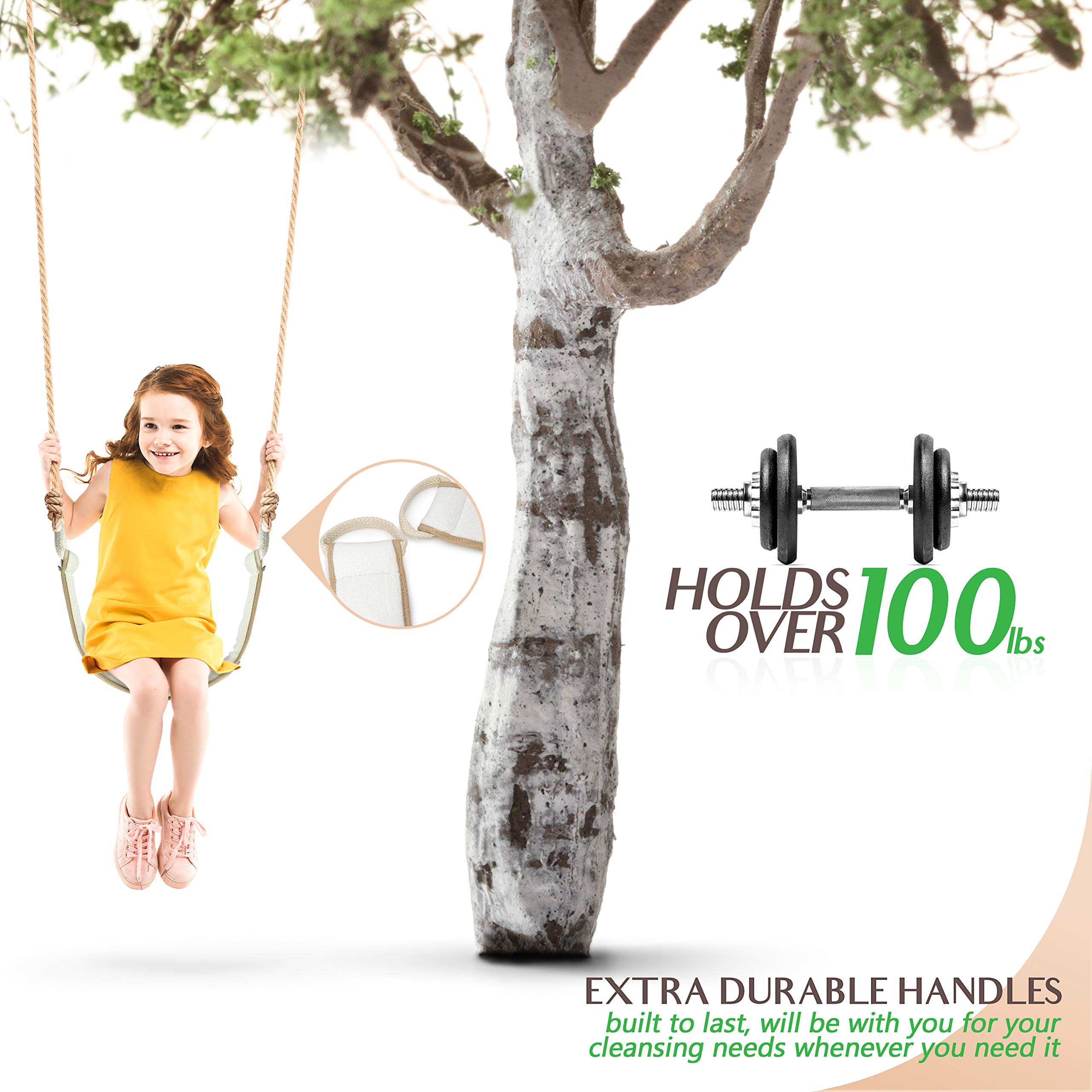 Almooni Natural Egyptian Loofah Back Scrubbers for Use in Shower, Exfoliating Natural Loofah Back Scrubber for Shower for Men and Women to Clean Your Back Deeply - 1 Count (1 Pack)