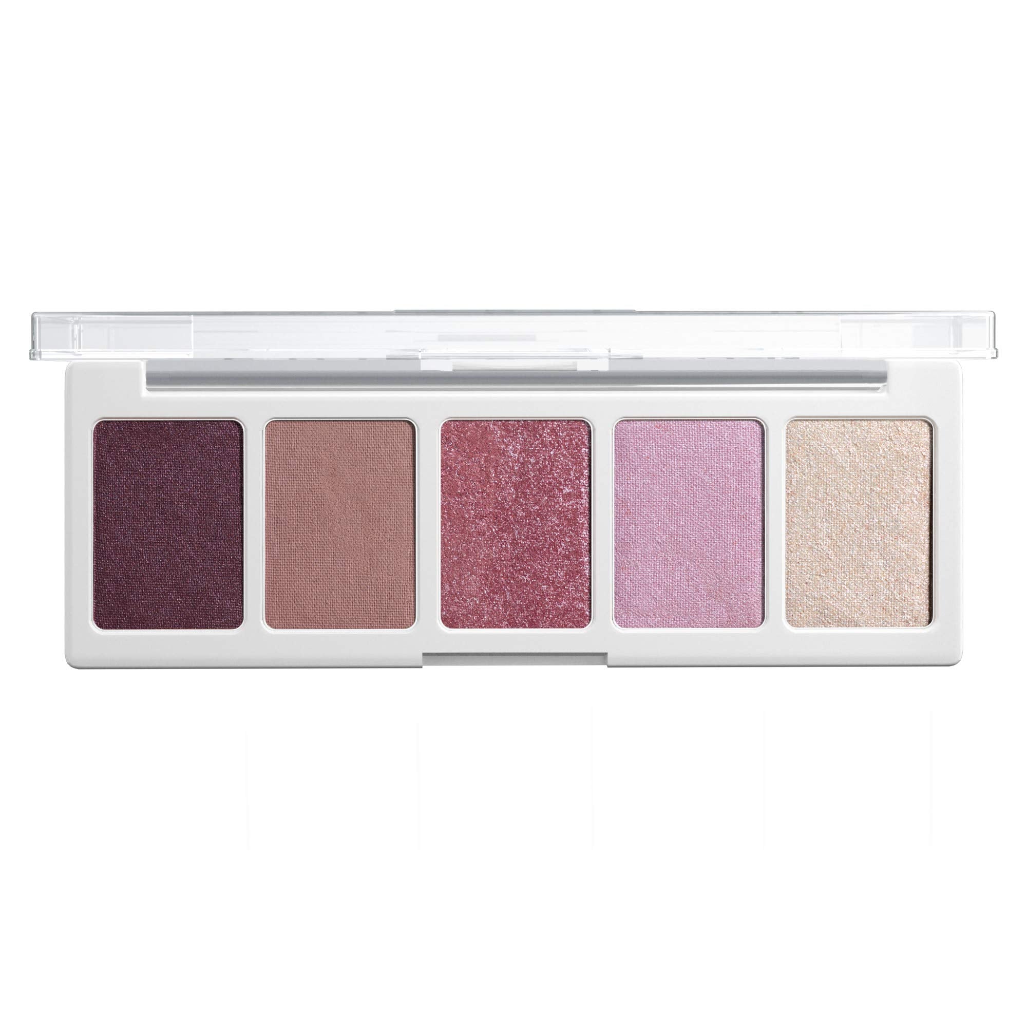 wet n wild Color Icon Eyeshadow Makeup 5 Pan Palette, Matte, Shimmer, Metallic, Long Wearing, Rich Buttery Pigment, Cruelty Free - Petalette