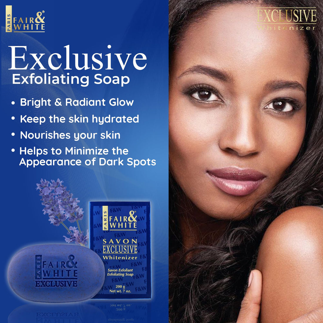 Fair & White Savon Exclusive Whitenizer 7oz (Exfoliating)