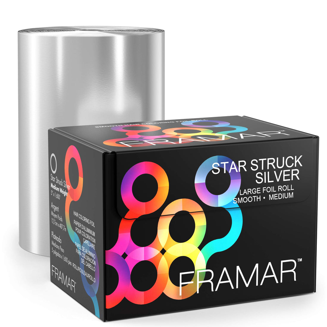 Foil It Star Struck Silver Large Foil Roll - 1600 ft