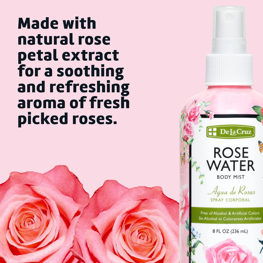 De La Cruz Rose Water Spray by De La Cruz
