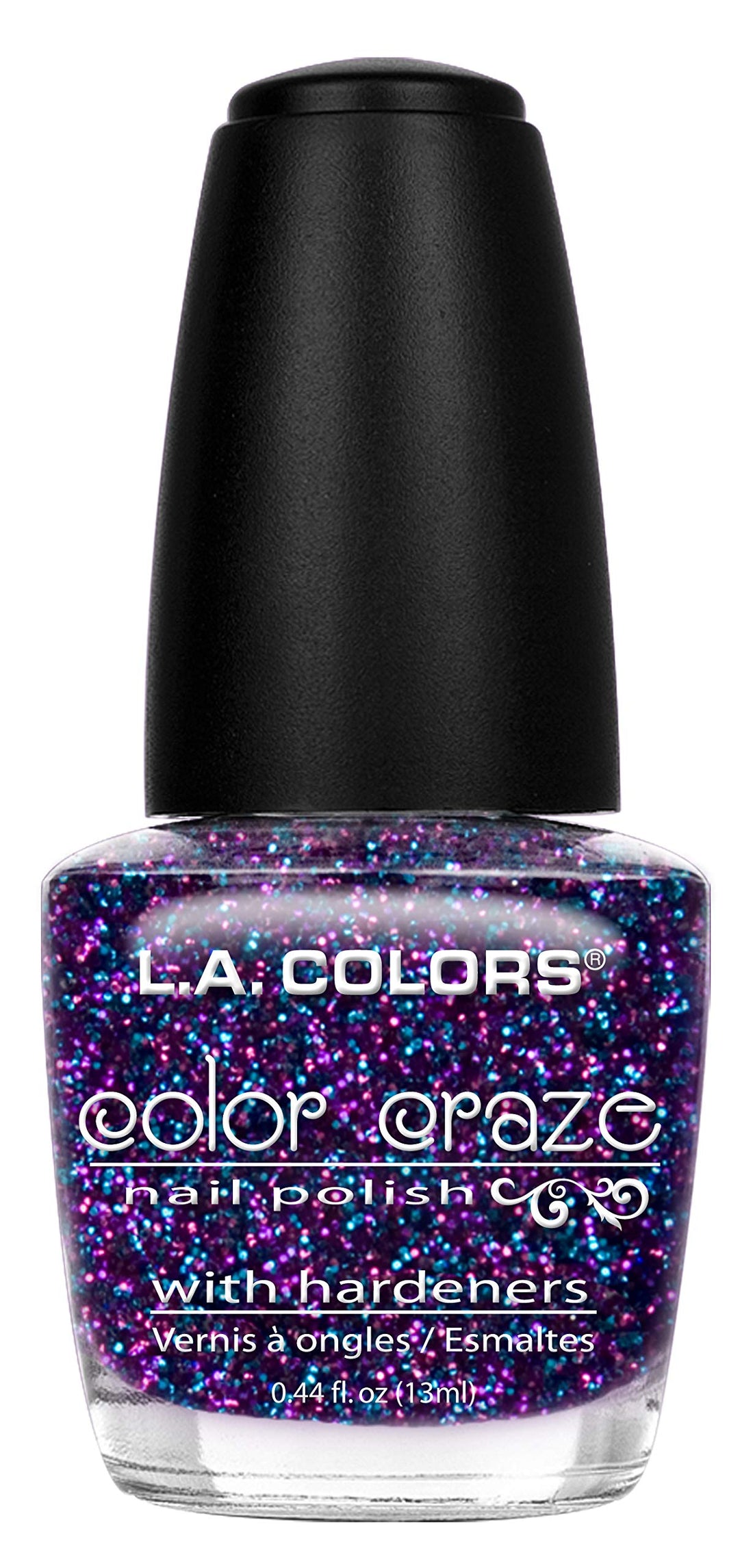 L.A. Colors Craze Nail Polish, Jewel Tone, 0.44 Fluid Ounce