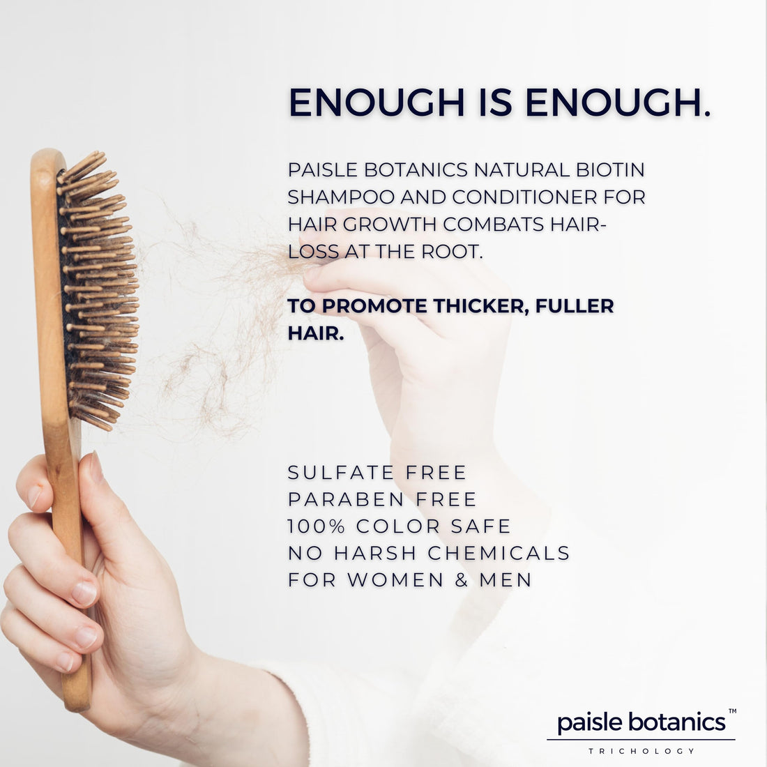 Biotin 2 in 1 Shampoo & Conditioner for Thinning Hair Treatment - Men & Women - Hair Growth Set