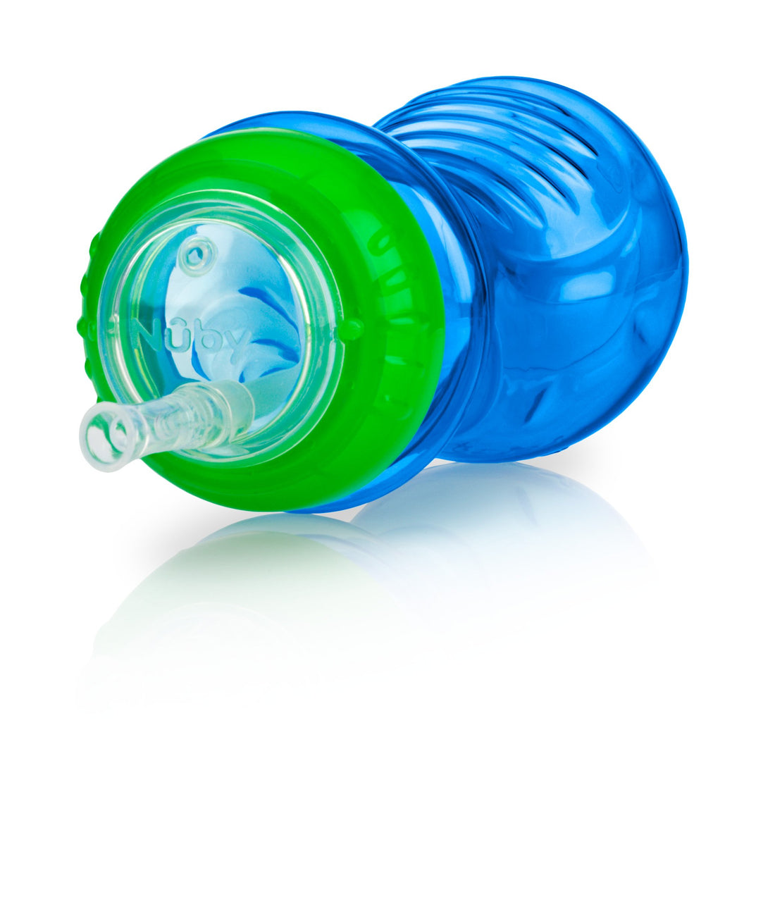 Nuby No-Spill Cup with Flex Straw, 10 Ounce, Colors May Vary