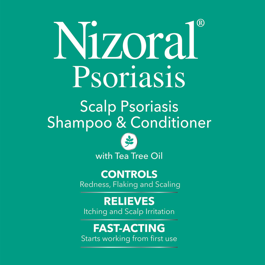 Nizoral Psoriasis Shampoo & Conditioner - Effective Scalp Psoriasis Treatment, 11 Ounce (Pack of 2)