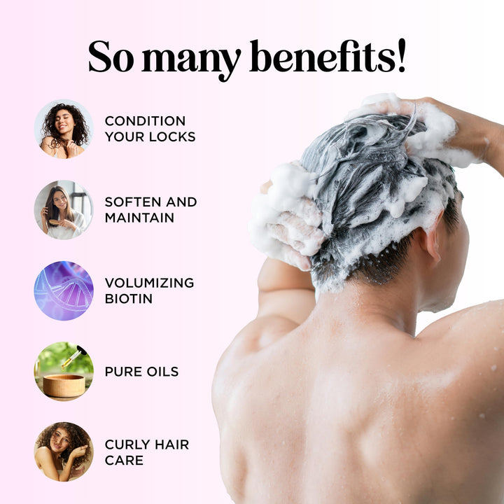 Boost Biotin Conditioner for Hair Growth - Sulfate Free Biotin and Collagen Conditioner for Women and Men with Moisturizing and Volumizing Castor and Rosemary Oil for Fine Weak & Dull Hair (16 Fl Oz)