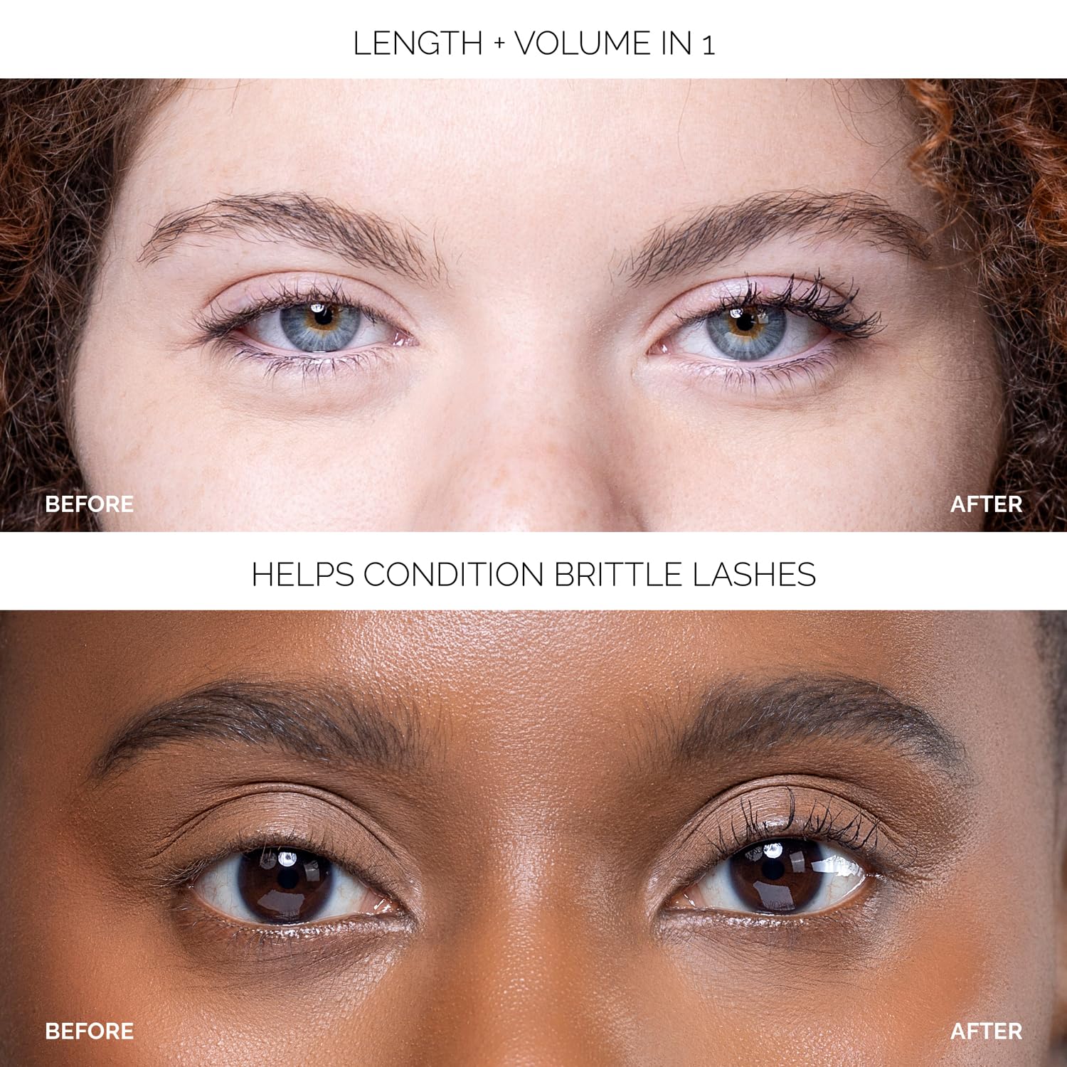 OFIR Smudge Proof Mascara Black | Flake-Free Volumizing Mascara for Instant Volume, Length, and Lift | Lightweight Vegan Mascara for All-Day Wear | Effortless Application for Stunning Lashes