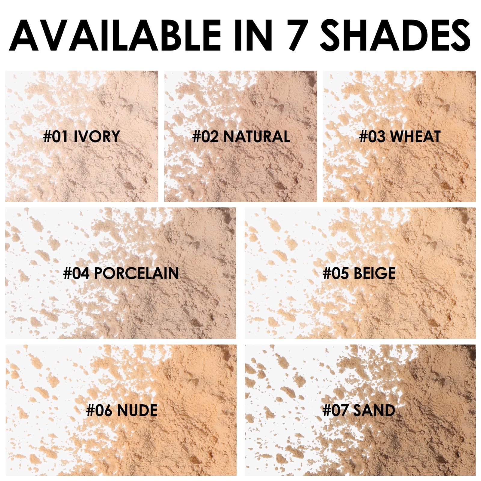 FOCALLURE Oil Control Loose Face Powder, Translucent Loose Setting Powder, Shine-Free Matte Finishing Powder, Long-lasting & Lightweight Sets Foundation Makeup, Includes Velour Powder Puff, Beige