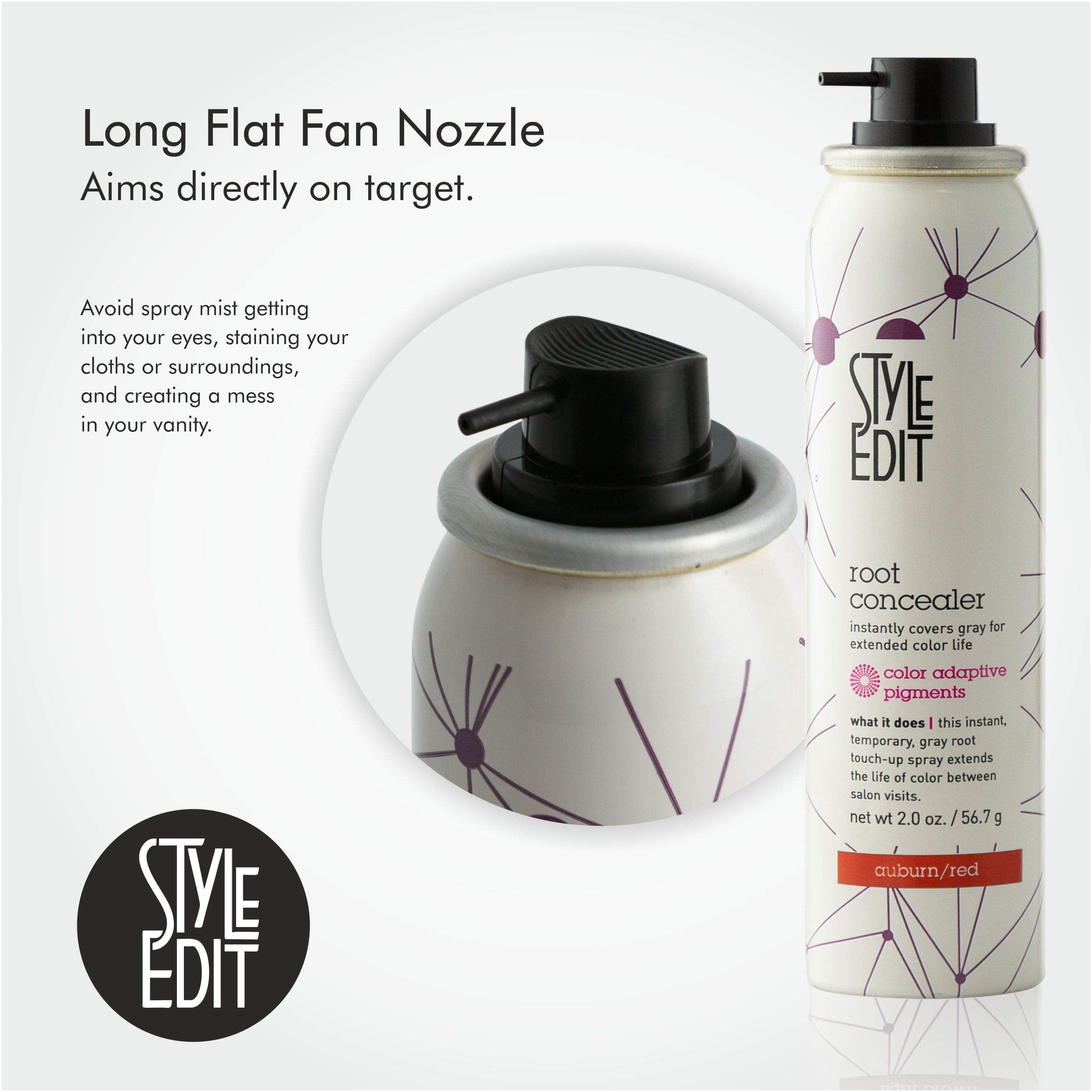 NEW! Style Edit Conceal Spray 2 oz. AUBURN/RED (Conceal your gray between color services)