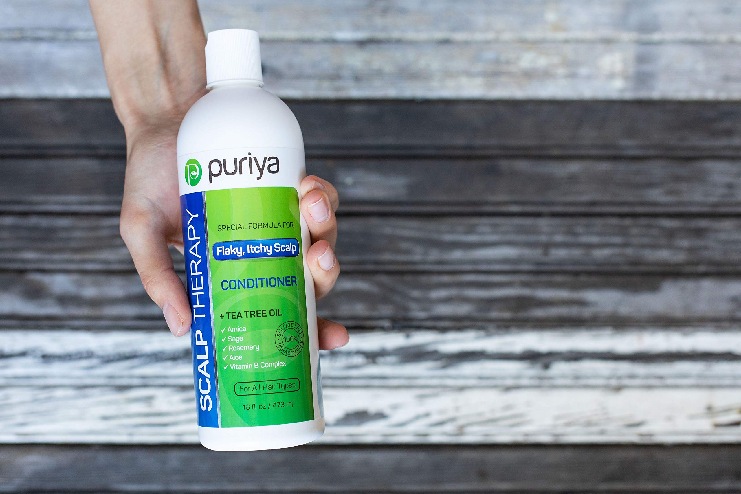 Best Anti Dandruff Hair Conditioner 16 oz with Tea Tree for Dry, Itchy, Psoriasis Scalp. Deep Conditioner Treatment. Safe for Color Treated, Damaged Hair. Ideal for Men, Women Daily Use. Sulfate Free