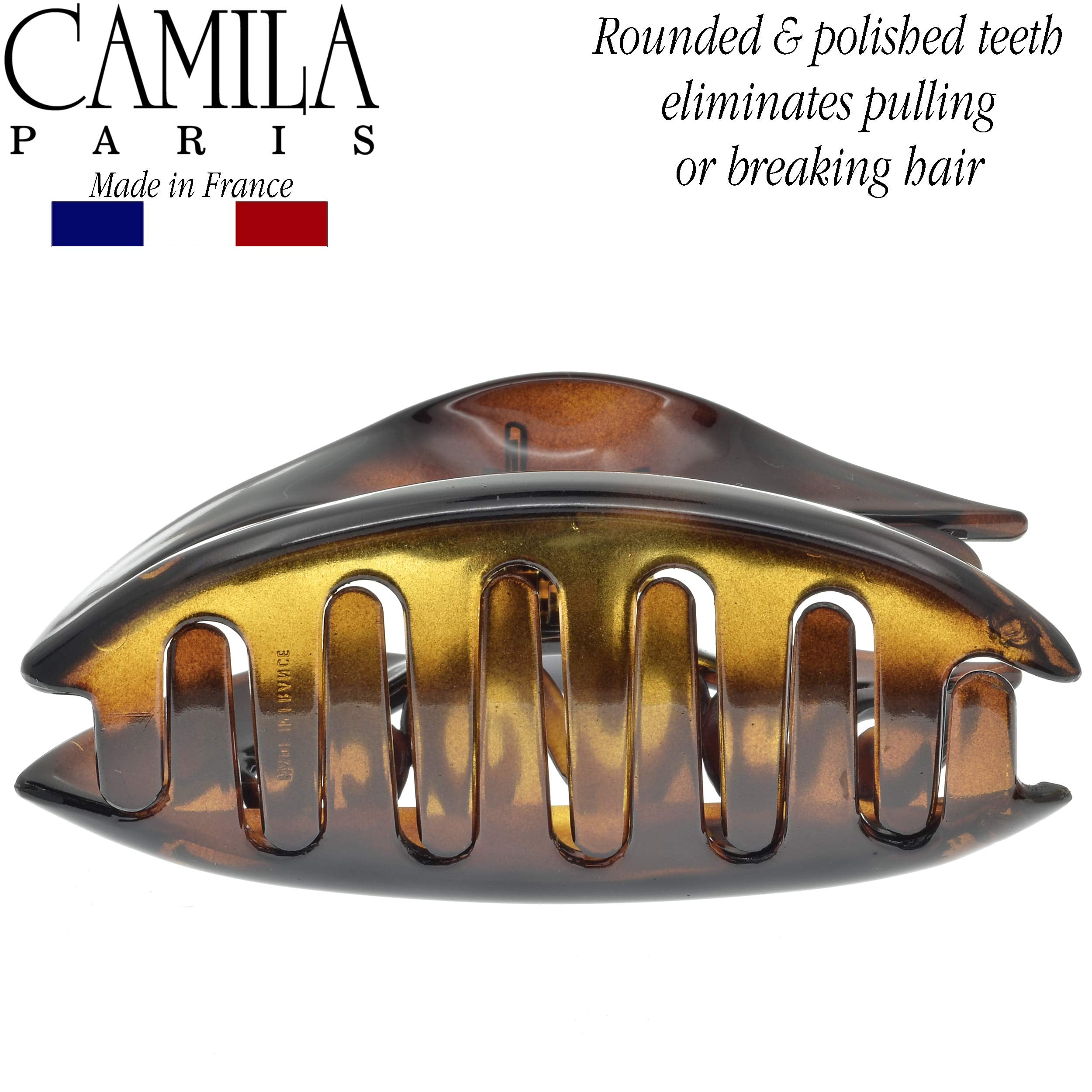 Camila Paris CP2144 French woman Hair Accessories (3 1/2), Hair Claw Clips. Strong and Durable Hair Ornaments. Made in France