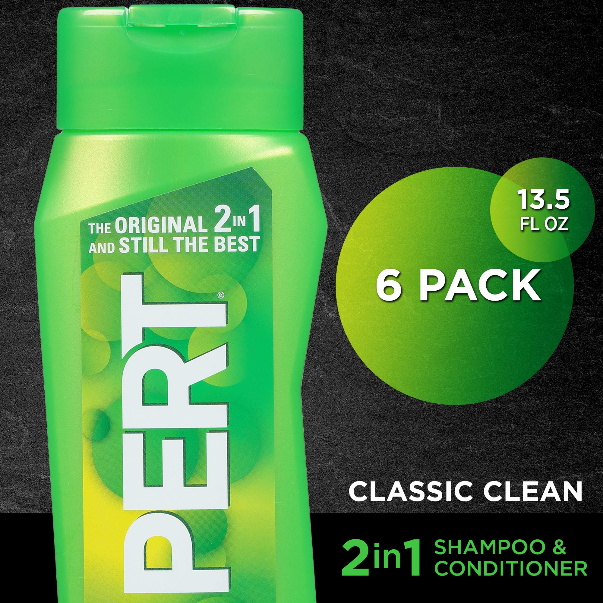 PERT 2-in-1 Classic Clean Shampoo and Conditioner 13.5oz (6 Pack)