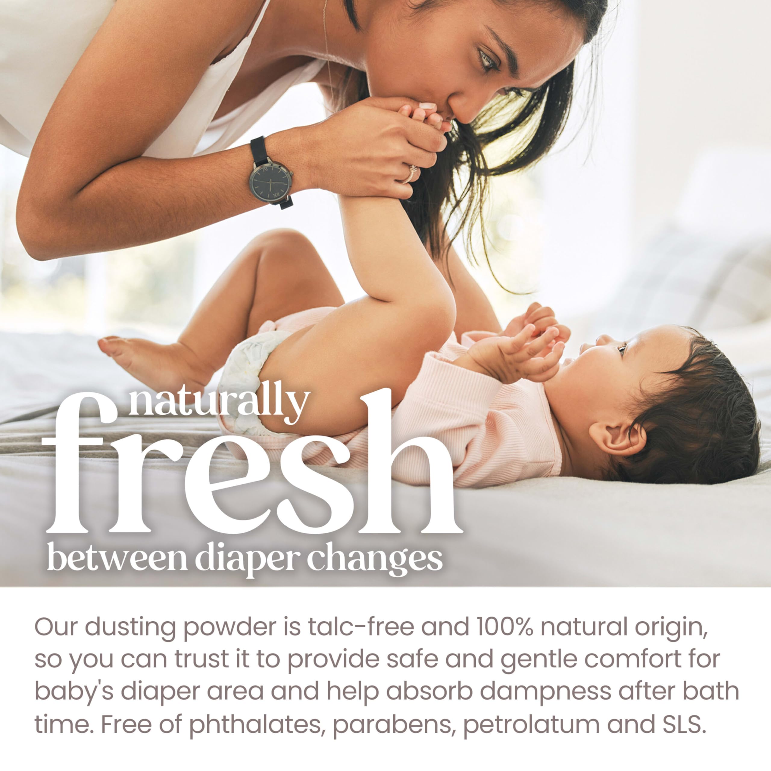 Burt's Bees Stocking Stuffers, Baby Dusting Powder, 100% Natural Origin, Talc-Free, Pediatrician Tested, 7.5 Ounces, Pack May Very