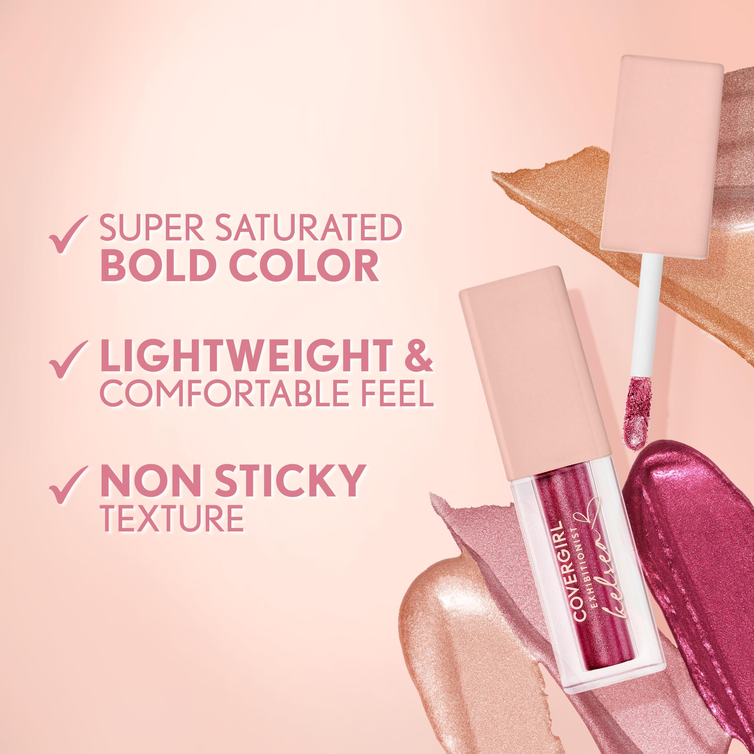 COVERGIRL Exhibitionist by Kelsea Ballerini Liquid Glitter Eyeshadow, Highly Pigmented, Glittery Finish, Long-Wearing, Sparkly Boots 4, 0.13oz