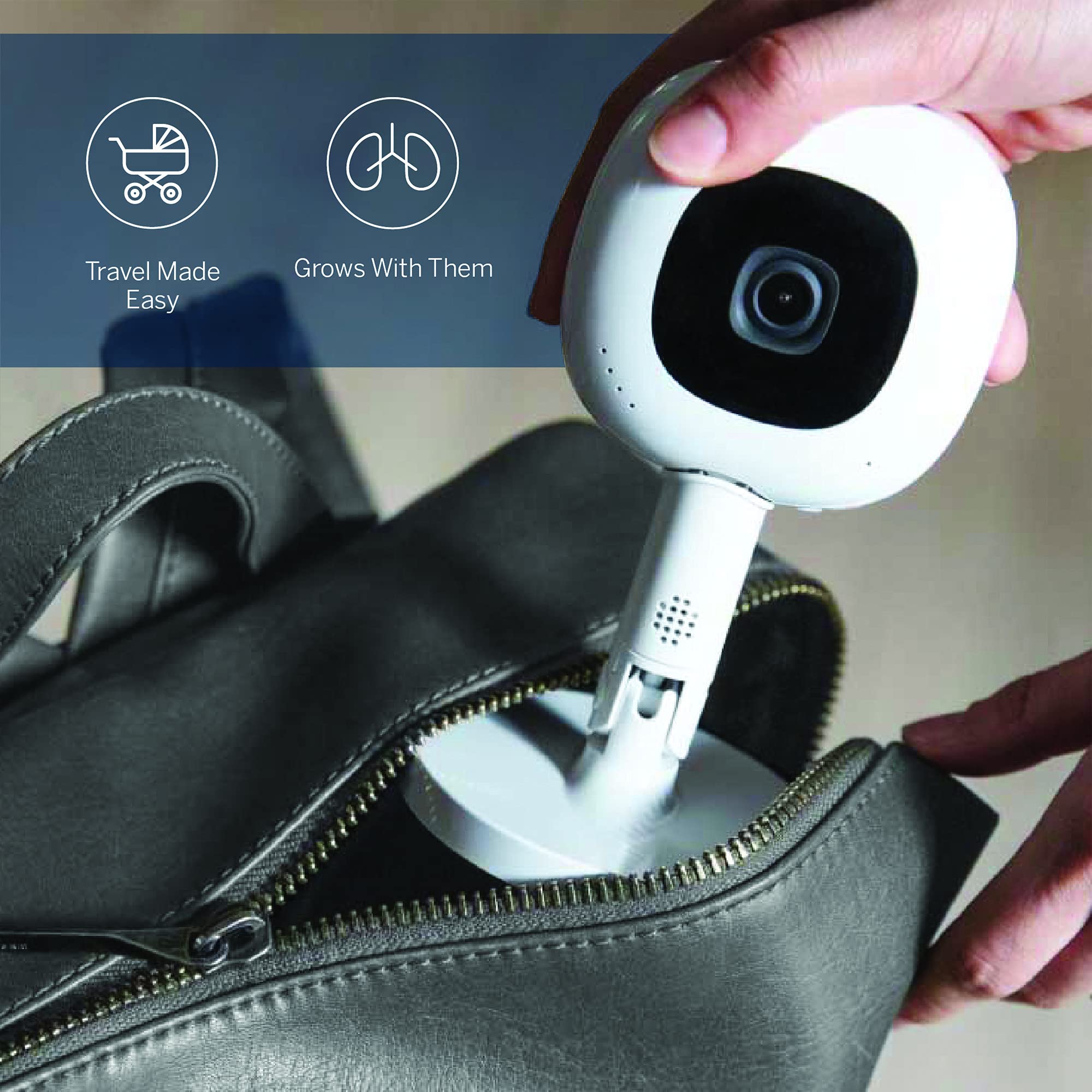 Nanit Flex Multi-Stand – Travel Baby Monitor Accessory, Portable Stand Pro Baby Monitor - White (Camera not Included)