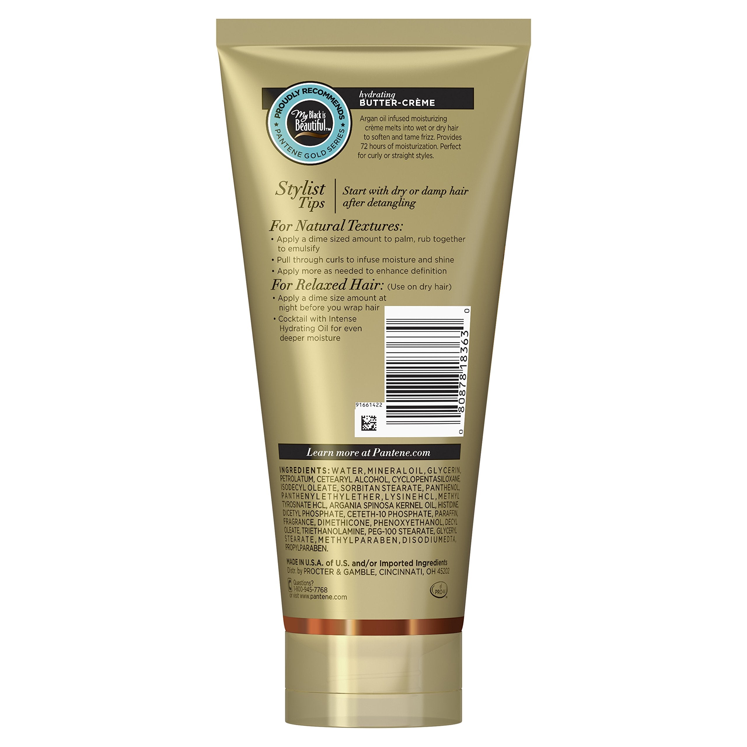 Pantene ProV Gold Series Hydrating Butter Cream, 6.8 Ounce